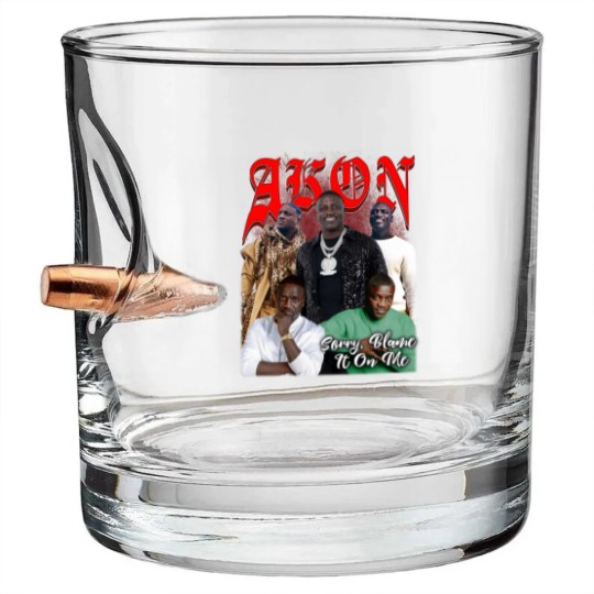 Discover Akon The Superfan Tour 2024 Bullet Whiskey Glasses