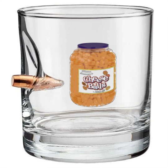 Discover Cheese Balls fan art parody Bullet Whiskey Glasses Bullet Whiskey Glasses