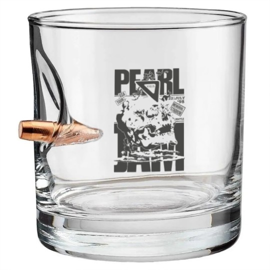 Discover PEARLL JAM Vintage Bullet Whiskey Glasses, Oversized Bullet Whiskey Glasses, Classic Rock, Bullet Whiskey Glasses