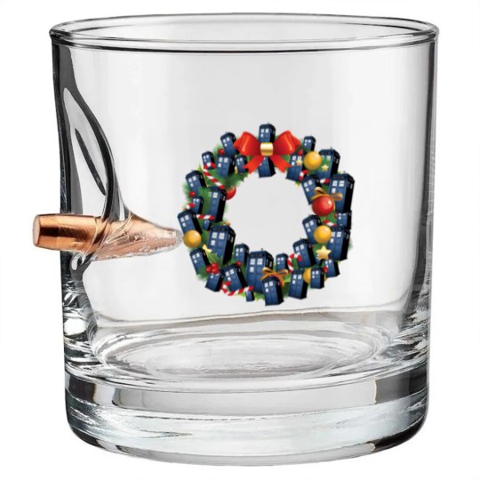Discover Tardis Doctor Who Multiface Christmas Wreath - Doctor Who - Bullet Whiskey Glasses