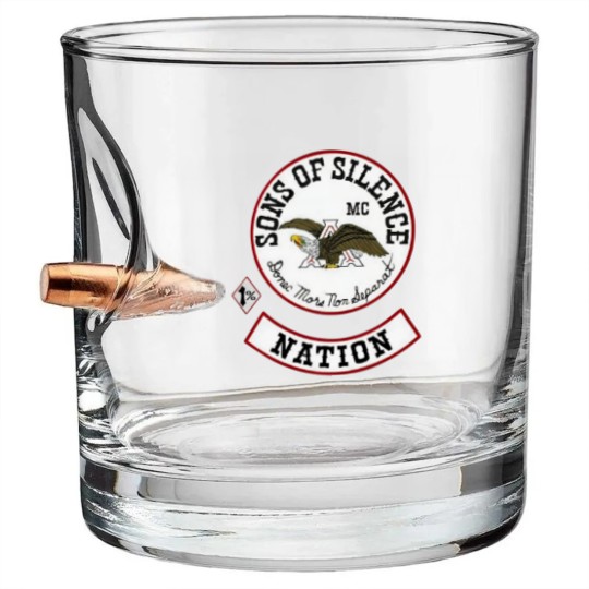 Discover Sons Of Silence MC Bullet Whiskey Glasses