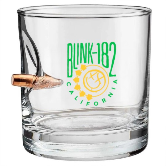 Discover Blink-128 Bullet Whiskey Glasses, Smiley Face Bullet Whiskey Glasses, Rock Show Bullet Whiskey Glasses,