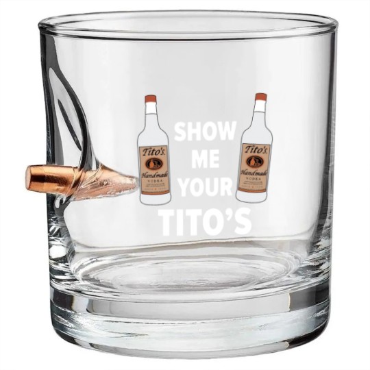 Discover TITOS Vodka Bullet Whiskey Glasses - Tito Vodka Handmade Unisex