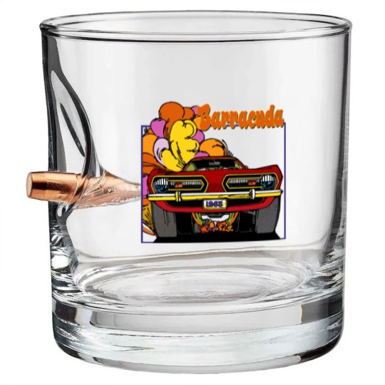 Discover 1968 Plymouth Barracuda Car T Bullet Whiskey Glasses