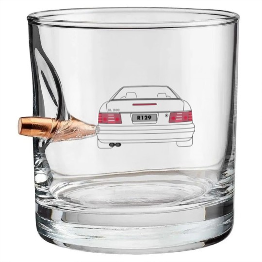 Discover R129 - SL - Rear- Black Bullet Whiskey Glasses