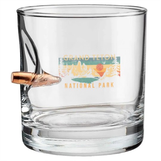 Discover Grand Teton National Park Bullet Whiskey Glasses