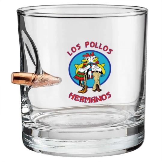 Discover Los Pollos Hermanos Men's Bullet Whiskey Glasses, Los Pollos H