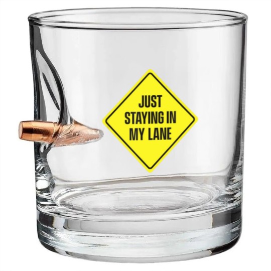 Discover Just Staying In My Lane Bullet Whiskey Glasses - Low Key Hustle
