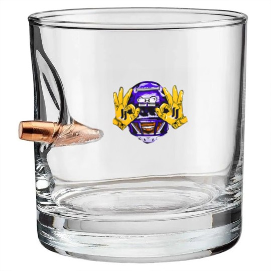 Discover Justin Jefferson Vikings Football  Minnesota Football Gift Fan Bullet Whiskey Glasses S-3XL