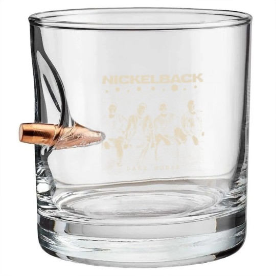 Discover Vintage Nickleback Band Bullet Whiskey Glasses, Nickleback Get Rollin Album 2023 Bullet Whiskey Glasses