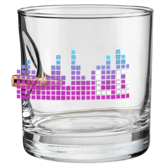 Discover Lo-Fi Aesthetic Vaporwave Clothing Teen Girls Men Bullet Whiskey Glasses