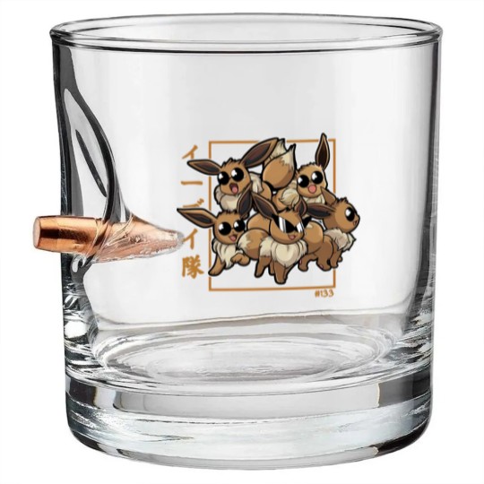 Discover Eevee Squad PKM Bullet Whiskey Glasses Graphic Bullet Whiskey Glasses,  Adult Men Unisex Game Cartoon Anime Japanese Umbreo Bullet Whiskey Glasses