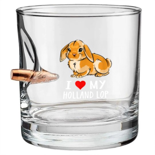 Discover I love my holland lop Bullet Whiskey Glasses Bullet Whiskey Glasses