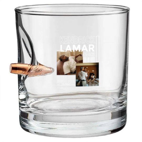 Discover Vintage Style Kendrick Lamar Bullet Whiskey Glasses, Kendrick Lamar Vintage 90s Bullet Whiskey Glasses