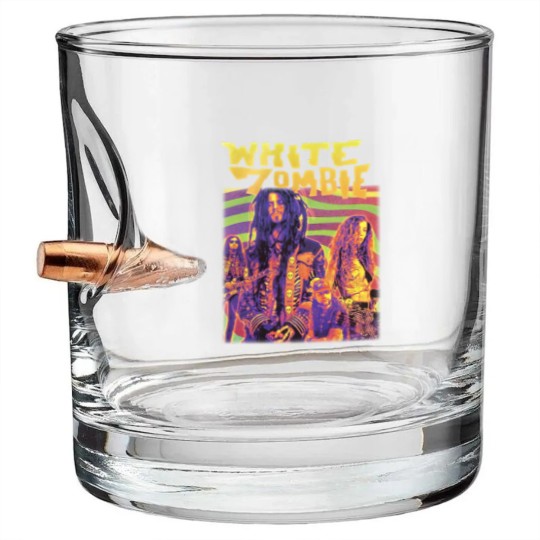 Discover Vintage Style White Zombie Band Bullet Whiskey Glasses
