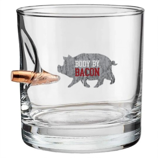 Discover Body by Bacon Bullet Whiskey Glasses Low Carb High Fat Ketogenic Di Bullet Whiskey Glasses