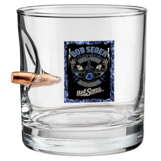 Discover Vintage Bob Seger & The Silver Bullet Band  Bob the legend Rock and Roll Bullet Whiskey Glasses