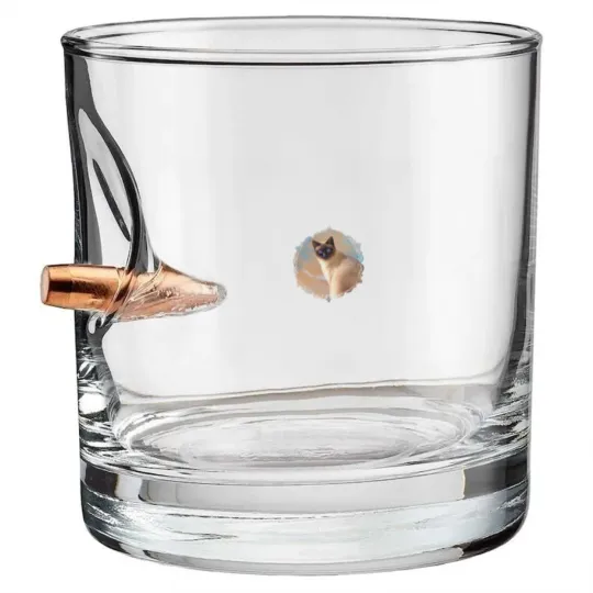 Discover Seal Point Siamese Cat - Siamese Cat - Bullet Whiskey Glasses