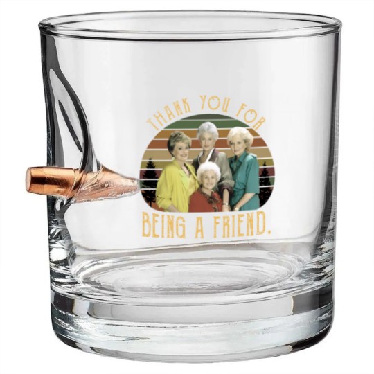 Discover The Stay Golden Thank You For Being A Friend 80s Vintage Sunset Bullet Whiskey Glasses