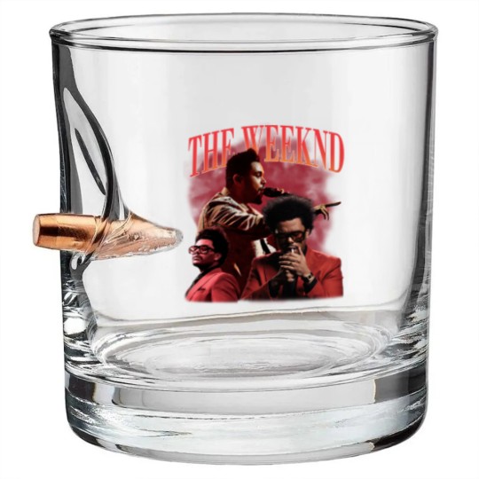 Discover Weeknd Vintage Merch Bullet Whiskey Glasses