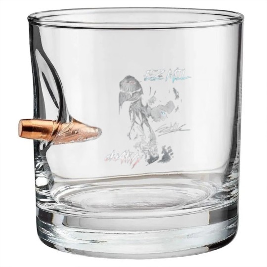 Discover Ez Mil Rap Bullet Whiskey Glasses, Eminem Ez Mil Du4Li7Y Album Concert Tour 2023 Vintage 90s Y2K
