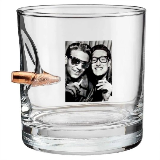 Discover Waylonn Jennings and Buddy Holly 1958 Bullet Whiskey Glasses