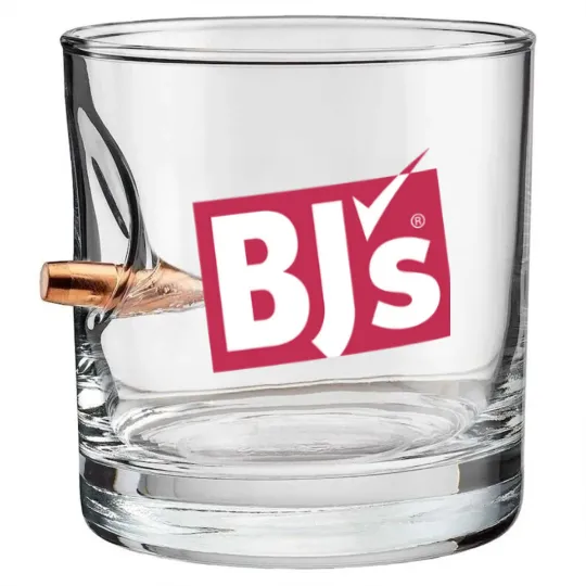 Discover BJ's Wholesale Club Logo Bullet Whiskey Glasses