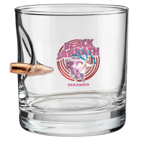 Discover BLACK SABBATH Paranoid Amplifier Bullet Whiskey Glasses