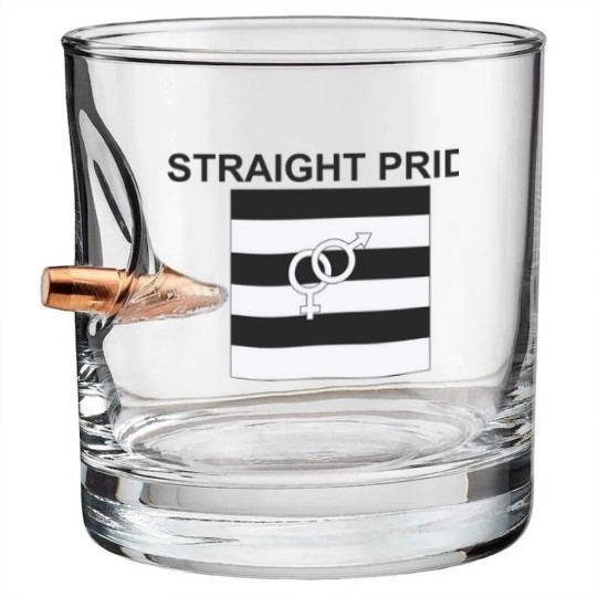 Discover Straight Pride Bullet Whiskey Glasses Gender Symbols Men & Woman