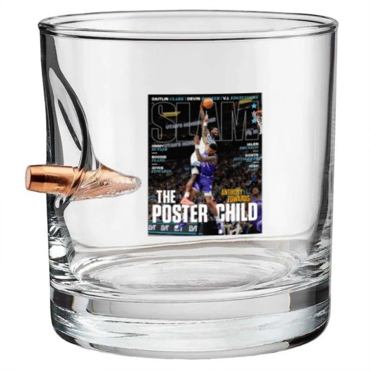 Discover Anthony Edwards SLAM Magazine Bullet Whiskey Glasses