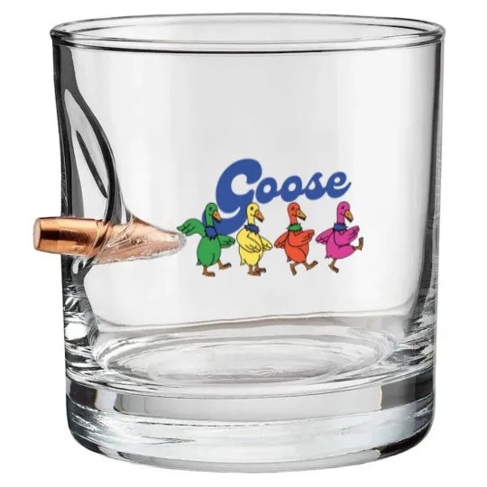 Discover Goose the Band Dancing Goose Bullet Whiskey Glasses, Gift for Music Fan