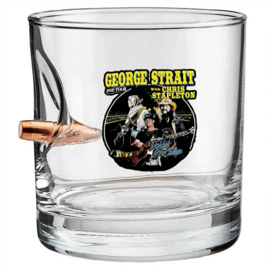 Discover Chris Stapleton King of Country Tour Stadium 2025 Bullet Whiskey Glasses S