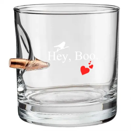 Discover Hey Boo Bullet Whiskey Glasses