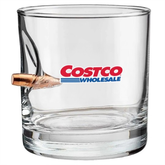 Discover Costco Wholesale Bullet Whiskey Glasses Heavy Cotton Bullet Whiskey Glasses Logo Merch Gift Apparel Shopping Gear