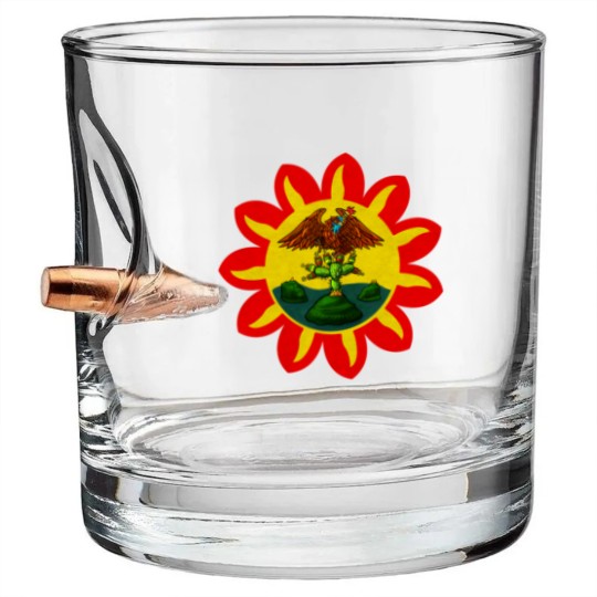 Discover Mexica Flag Bullet Whiskey Glasses