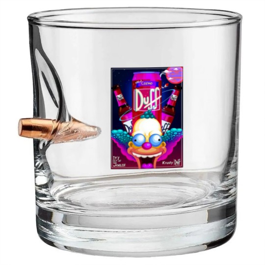 Discover Krusty the Clown Bullet Whiskey Glasses, Duff Beer Bullet Whiskey Glasses Bullet Whiskey Glasses, Simpson Bullet Whiskey Glasses