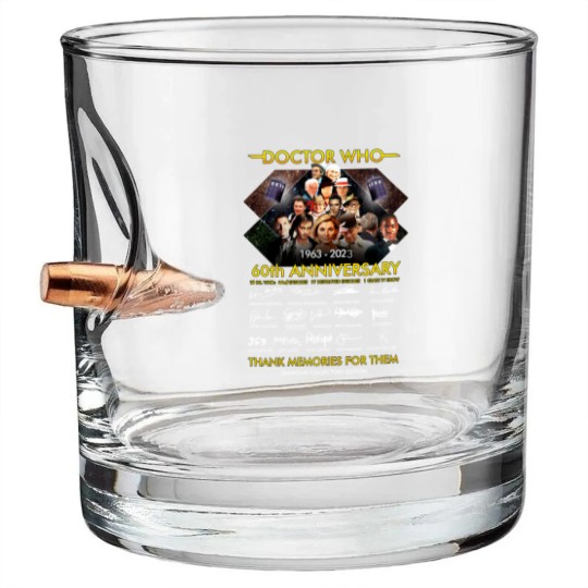 Discover Doctor Who 60th Anniversary Bullet Whiskey Glasses, Doctor Who Movie Bullet Whiskey Glasses