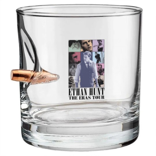 Discover Tom Cruise Ethan Hunt The Erass Tourr Unisex Bullet Whiskey Glasses