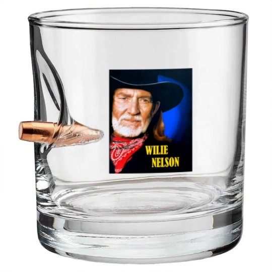 Discover vintage 90s W.ILLIE N.ELSON Bullet Whiskey Glasses