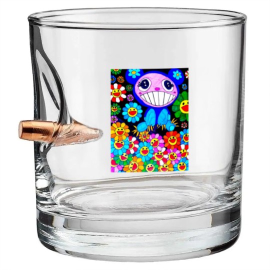 Discover Murakami paint art Canvas Print Bullet Whiskey Glasses