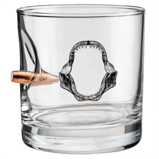 Discover Vintage Shark Jaws Bullet Whiskey Glasses