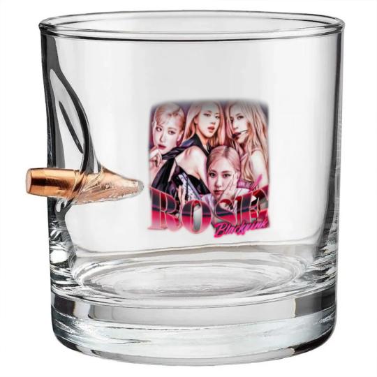 Discover Rose Kpop Bullet Whiskey Glasses, Blackpink Bullet Whiskey Glasses, Rose