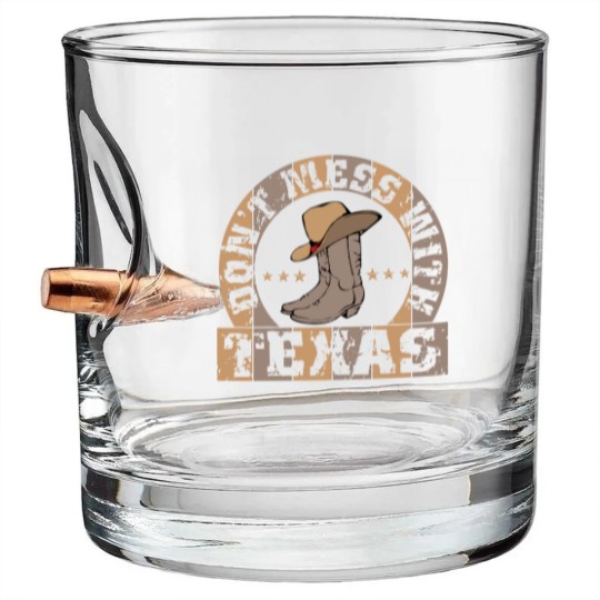 Discover Dont mess with Texas - Dont Mess With Texas - Bullet Whiskey Glasses
