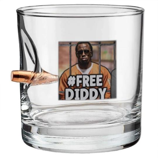 Discover Free Diddy Bullet Whiskey Glasses #freediddy Bullet Whiskey Glasses P Diddy Rapper Bullet Whiskey Glasses