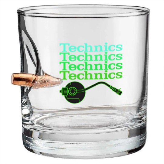 Discover Technics Turntable Bullet Whiskey Glasses