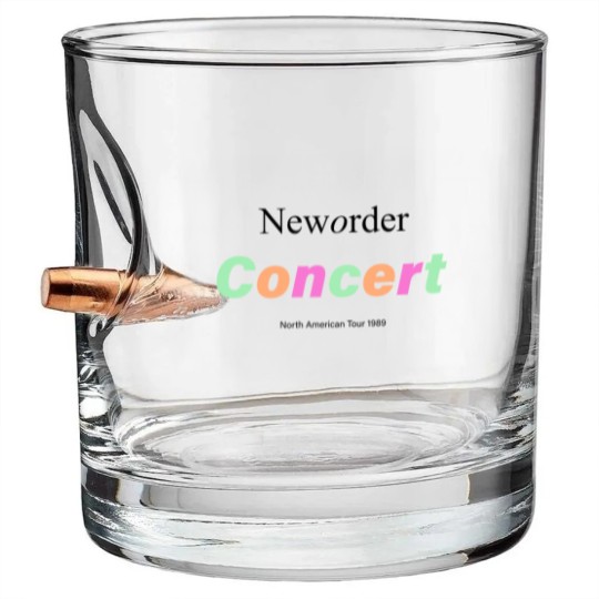 Discover vintage 1989 New Order Concert North American Tour Bullet Whiskey Glasses