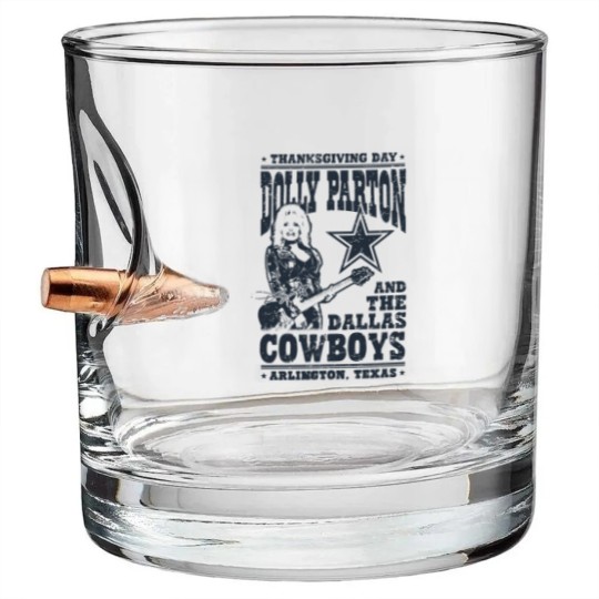Discover Dolly Parton Dallas Bullet Whiskey Glasses,  Dolly Parton Dallas City Signature Fan Bullet Whiskey Glasses