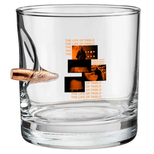Discover The Life Of Pablo Inspired Album Cover Style Bullet Whiskey Glasses