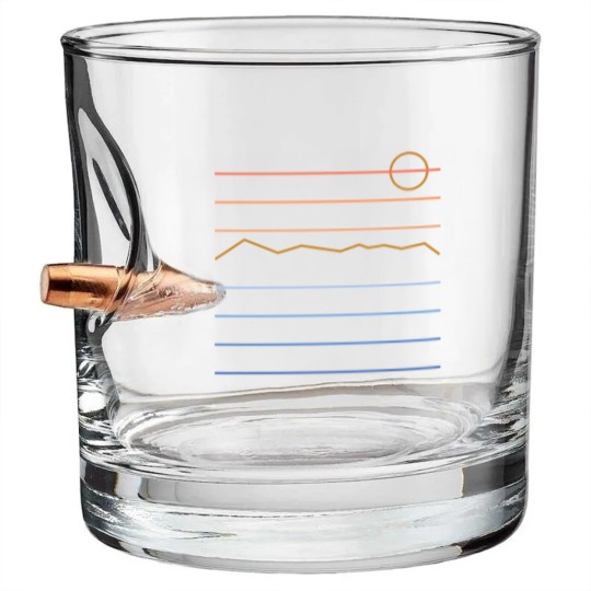 Discover Mountain Sun - Mountain - Bullet Whiskey Glasses