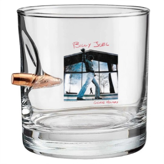 Discover Billy Joel Glass Houses White Bullet Whiskey Glasses